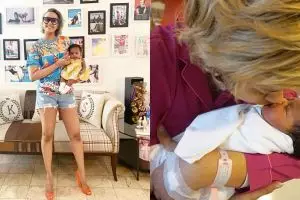 Jadi ibu baru, ini 7 momen Kimmy Jayanti saat momong anak