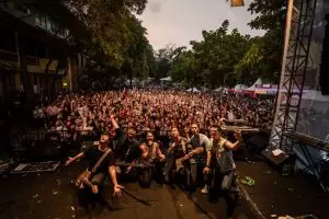 'Rasa baru' Nidji saat manggung di Jazz Goes To Campus 2019