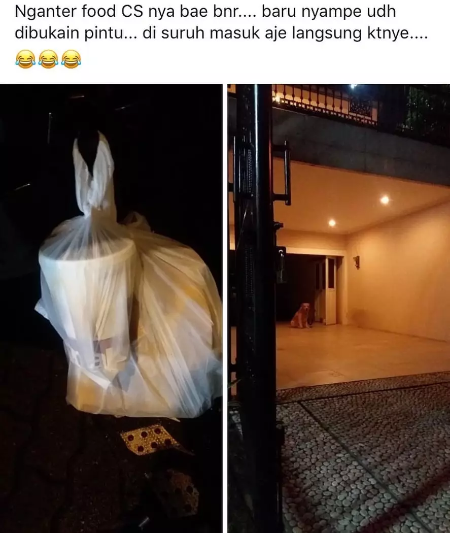 momen driver ojek online antar pesanan © 2019 instagram.com momen driver ojek online antar pesanan © 2019 instagram.com