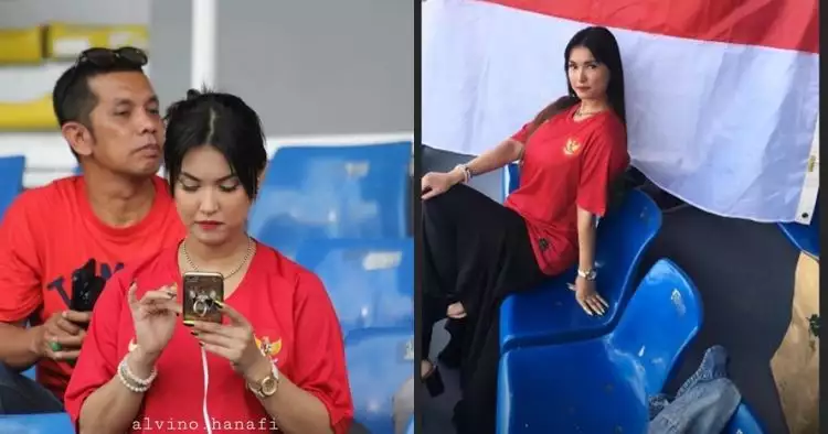10 Momen Maria Ozawa dukung timnas Indonesia di SEA Games 2019
