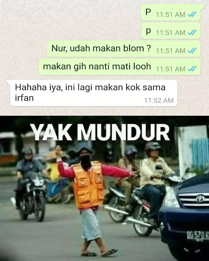 chat lucu tanda cinta di tolak © 2019 instagram.com