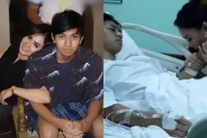 Patah tulang jatuh dari motor, begini kondisi putra Yuni Shara