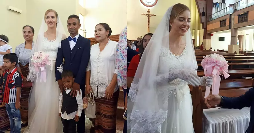 pria flores nikahi bule prancis © Facebook/fransisca.arnold pria flores nikahi bule prancis © Facebook/fransisca.arnold