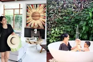 8 Penampakan villa Titi Kamal di Bali, suasananya cozy abis
