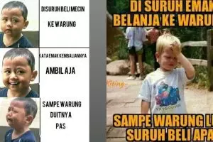 10 Meme lucu 'disuruh emak belanja', endingnya pecah abis