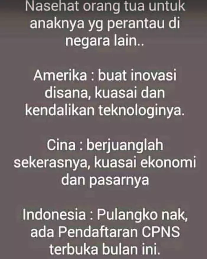 status medsos pekerjaan idaman tawa pecah © berbagai sumber