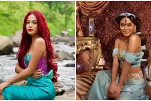 7 Penampilan Aurel Hermansyah jadi putri Disney, total abis