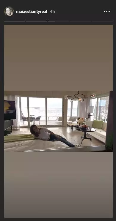 gaya liburan mewah Maia  Instagram 