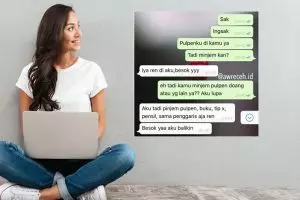 10 Chat lucu ke teman sekelas ini bikin geleng kepala