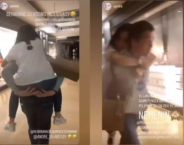 Sah suami-istri, gaya gendongan 8 pasang seleb ini jadi sorotan instagram 