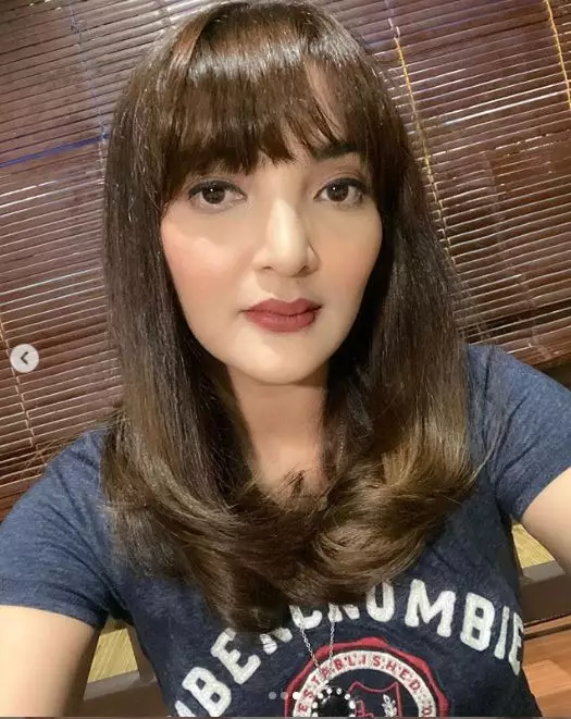 penampilan baru Ashanty dengan poni © 2019 instagram.com