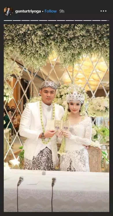 pernikahan guntur triyoga  Instagram 