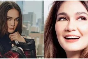 Gaun tampak kusut, gaya Luna Maya saat premier film jadi sorotan