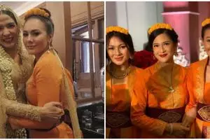 7 Gaya Wulan Guritno jadi bridesmaid bareng Dian Sastro, memesona