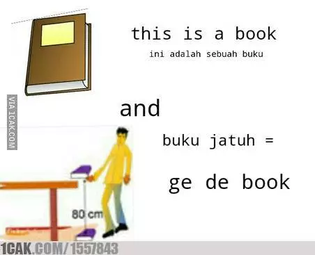 meme lucu soal bahasa Inggris © 2019 1cak.com