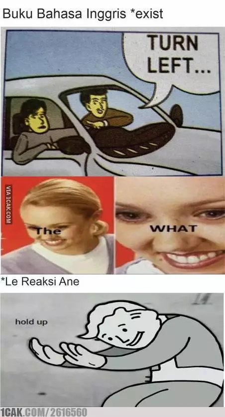 meme lucu soal bahasa Inggris © 2019 1cak.com