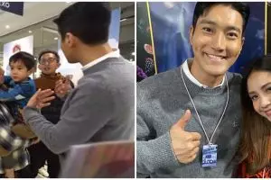 Rafathar tolak digendong Siwon, reaksi Nagita bikin ngakak