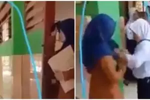 Viral guru dan murid berantem gara-gara HP disita, bikin miris