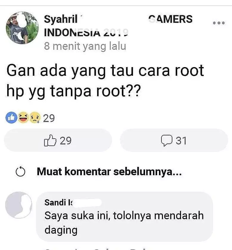 tanya jawab di grup Facebook lucu © 2019 instagram.com