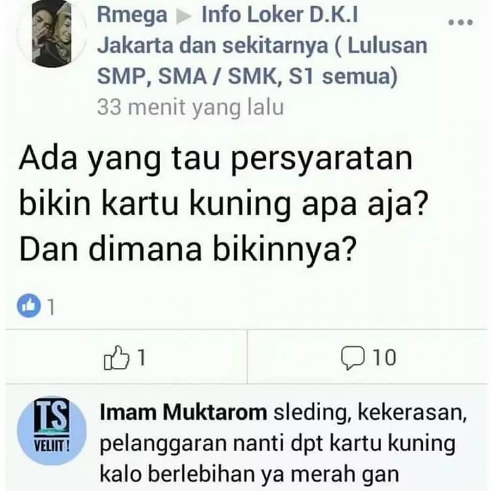 tanya jawab di grup Facebook lucu © 2019 instagram.com