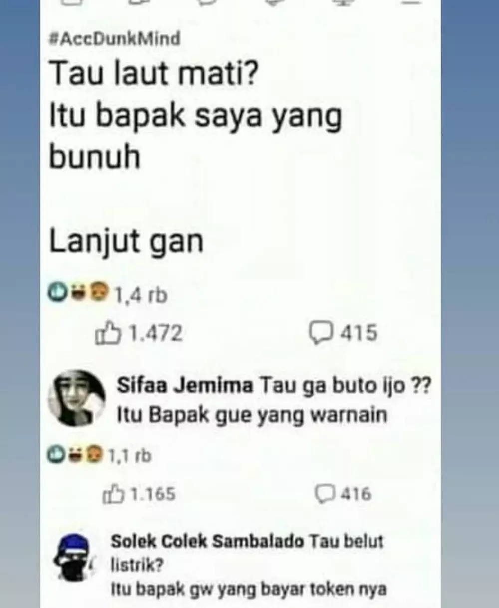 tanya jawab di grup Facebook lucu © 2019 instagram.com