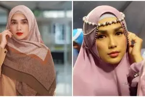 9 Penampilan Ussy Sulistiawaty kenakan hijab, makin memesona