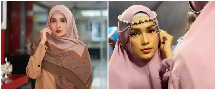 9 Penampilan Ussy Sulistiawaty kenakan hijab, makin memesona