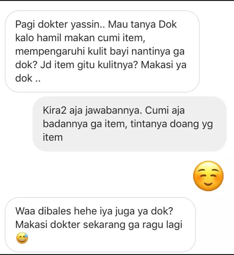 chat lucu tanya dokter jawab pasien © berbagai sumber