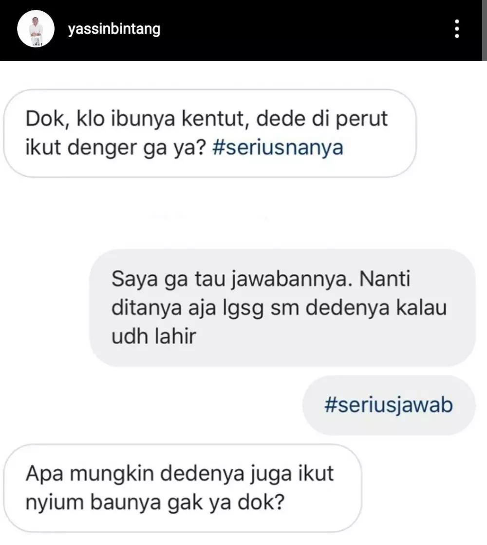 chat lucu tanya dokter jawab pasien © berbagai sumber