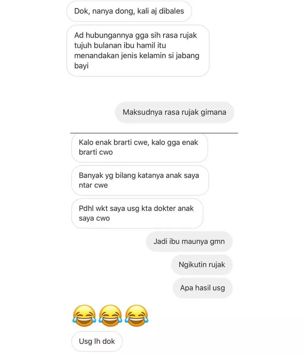 chat lucu tanya dokter jawab pasien © berbagai sumber
