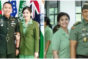 Beda gaya 5 seleb berseragam Persit & Bhayangkari vs keseharian