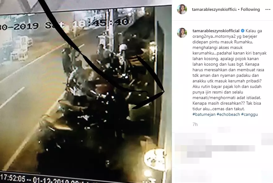 rumah tamara bleszynski dikepung Instagram