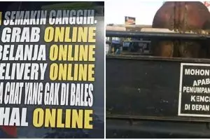 10 Tulisan lucu di belakang mobil ini endingnya bikin tepuk jidat