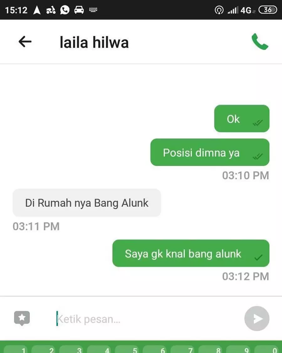 driver ojek online tanya posisi © berbagai sumber