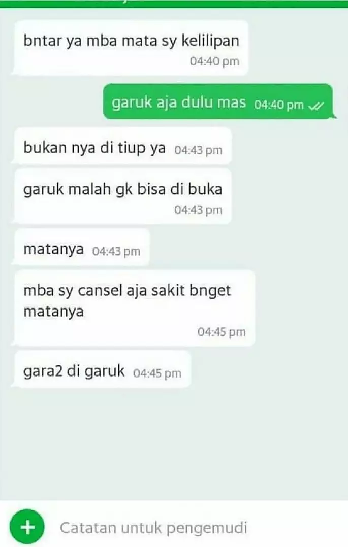 driver ojek online nurutin pelanggan © 2019 instagram.com driver ojek online nurutin pelanggan © 2019 instagram.com