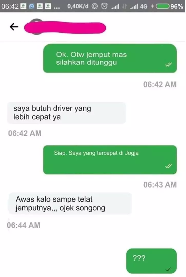 driver ojek online nurutin pelanggan © 2019 instagram.com driver ojek online nurutin pelanggan © 2019 instagram.com