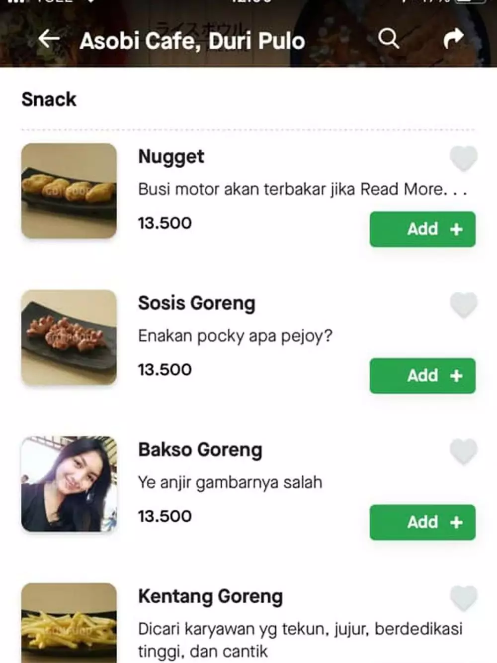 foto makanan ojek online © berbagai sumber foto makanan ojek online © berbagai sumber