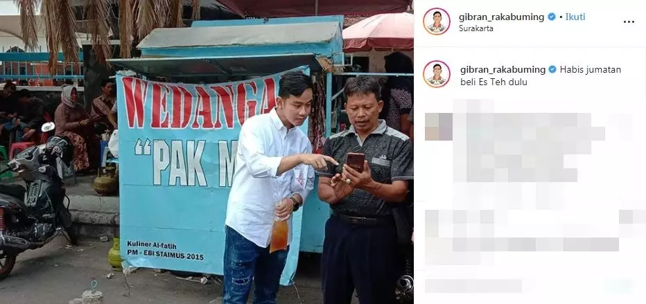 Respons Susi Pudjiastuti Gibran Instagram 