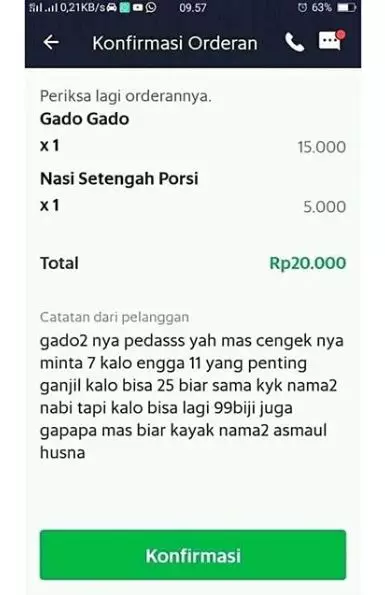 permintaan makanan pelanggan © 2019 brilio.net permintaan makanan pelanggan © 2019 brilio.net