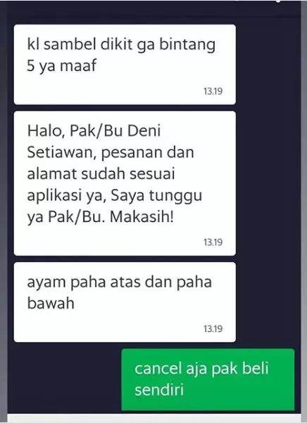 permintaan makanan pelanggan © 2019 brilio.net permintaan makanan pelanggan © 2019 brilio.net