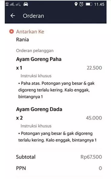 permintaan makanan pelanggan © 2019 brilio.net permintaan makanan pelanggan © 2019 brilio.net