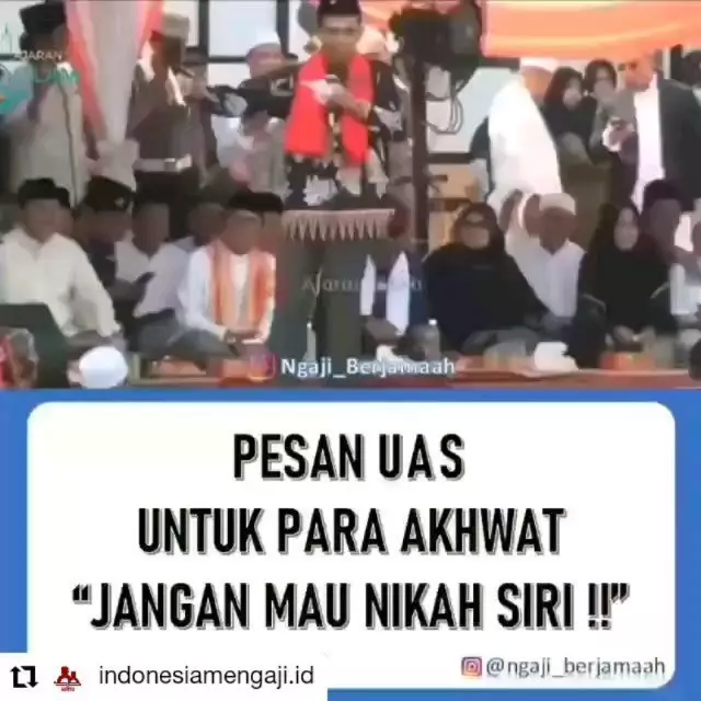 Curhatan mantan istri Ustaz Abdul Somad Instagram 