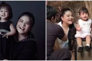 6 Gaya pemotretan Kahiyang Ayu & Sedah Mirah, penuh keceriaan