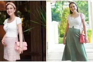 12 Gaya Shandy Aulia pamer baby bump, pesonanya nggak luntur
