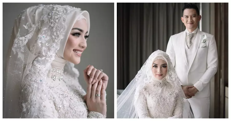 Inspirasi gaun pernikahan seleb berhijab Instagram 