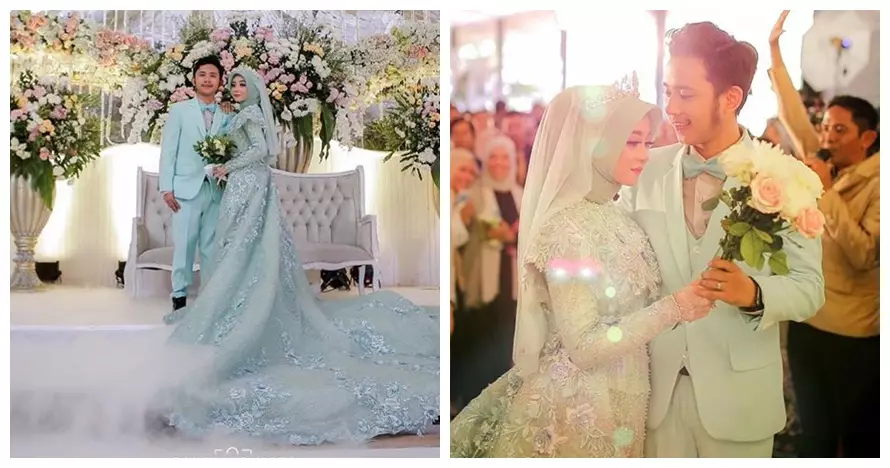 Inspirasi gaun pernikahan seleb berhijab Instagram 