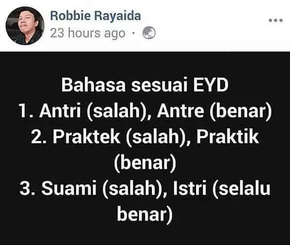 status lucu protes di Facebook © 2019 instagram.com status lucu protes di Facebook © 2019 instagram.com