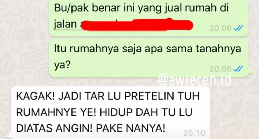 chat wa lucu basa basi doang © Instagram/@awreceh.id chat wa lucu basa basi doang © Instagram/@awreceh.id