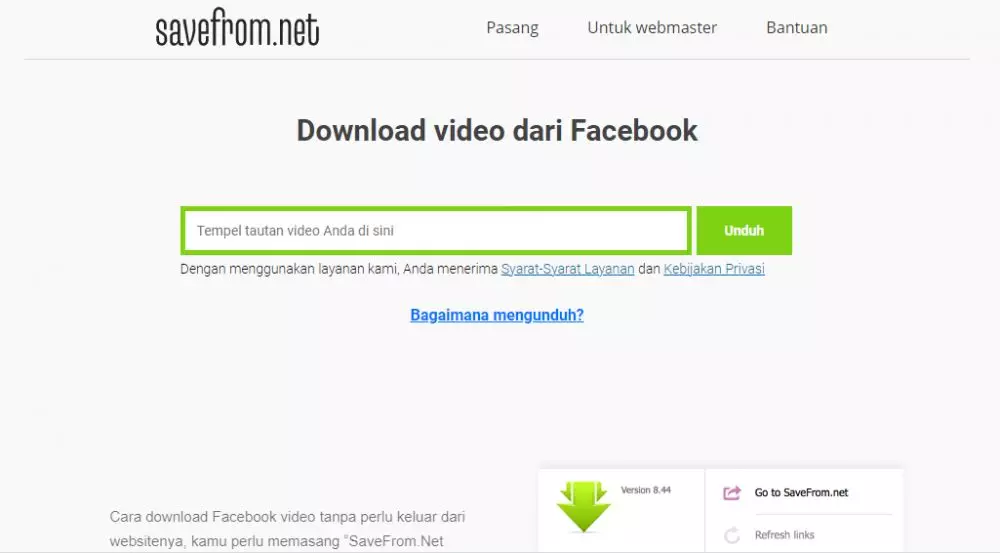Cara download video di sosmed pexels.com