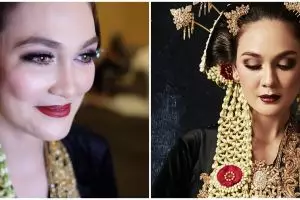 6 Momen Luna Maya berbaju pengantin adat Jawa, tuai pujian